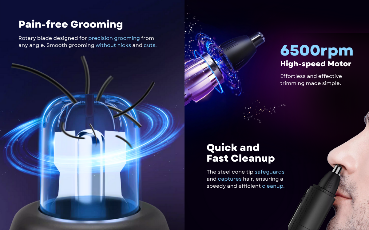 Nethers 3 IN 1 Nose and Ear Hair Trimmer 03