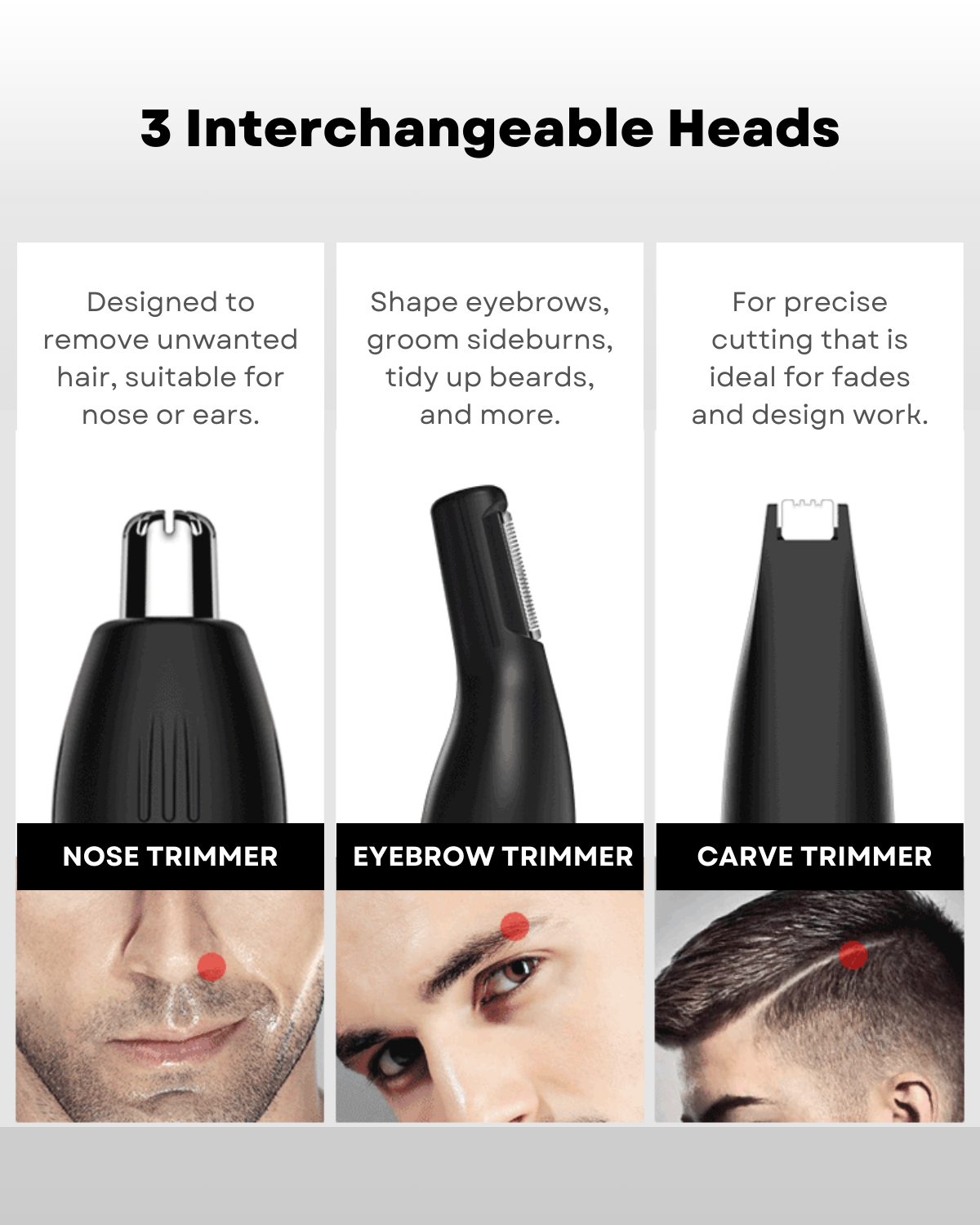 Nethers 3 IN 1 Nose and Ear Hair Trimmer 08