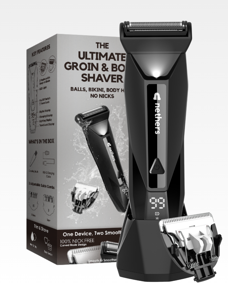 Nethers Undercut Shaver 3.0 for Mens Private Manscaping & Shaving Body Hair